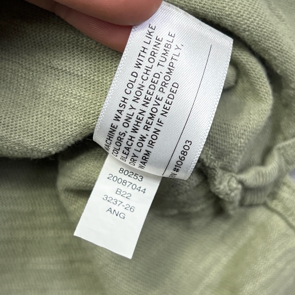 Duluth Trading Co Longsleeve Shirt Womens M Green Split Neck Slow With The Flow - Picture 11 of 15